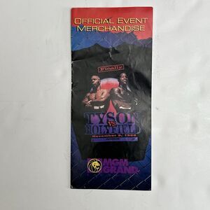 Vintage 1996 Tyson vs Holyfield I Boxing Event Merchandise Catalog MGM Grand